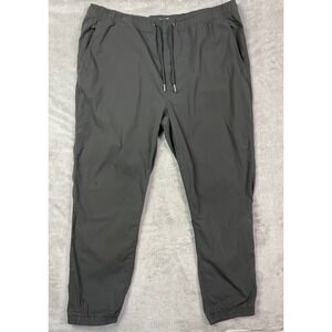 Flag & Anthem Men Jogger Pants XXL Gray Drawstring Cotton Blend Casual Athletic